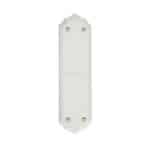 Cabinet Knob Plain White 32mm with Porcelain base 1