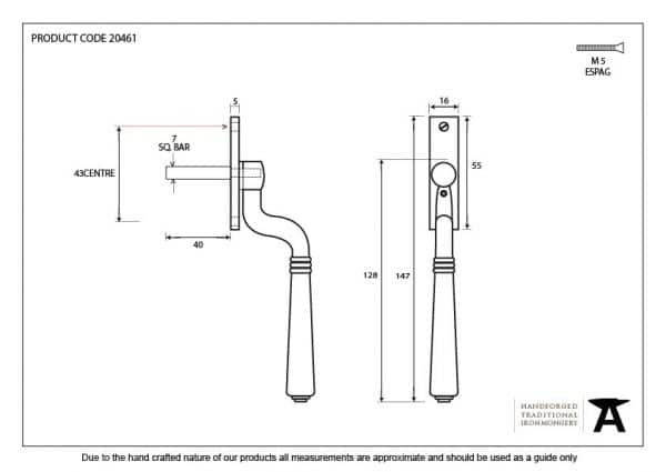 Electro Brass Teardrop Espag 3