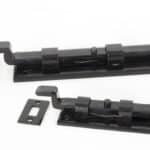Black 4" Cranked Door Bolt 2
