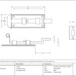 Black 4" Cranked Door Bolt 3