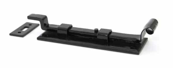 Black 6" Cranked Door Bolt 2