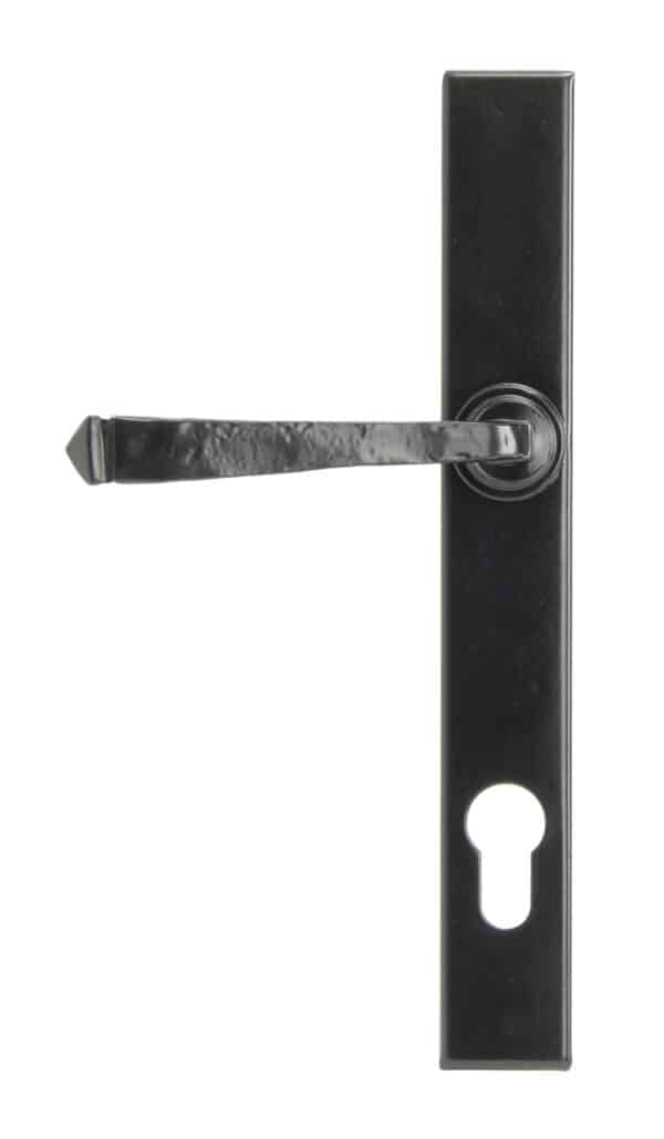 Black Avon Slimline Lever Espag. Lock Set 2