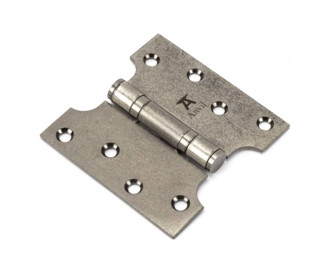 Pewter 4" x 2" x 4" Parliament Hinge (pair) ss 1