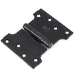 Black 4" x 3" x 5" Parliament Hinge (pair) ss 1