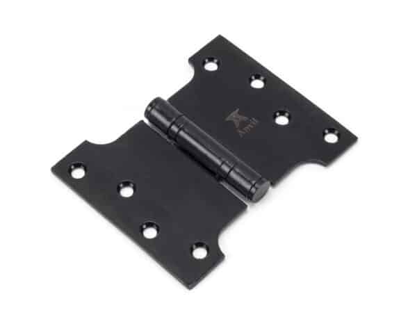 Black 4" x 3" x 5" Parliament Hinge (pair) ss 1