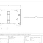 Black 4" x 4" x 6" Parliament Hinge (pair) ss 3