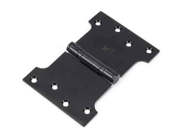 Black 4" x 4" x 6" Parliament Hinge (pair) ss 1