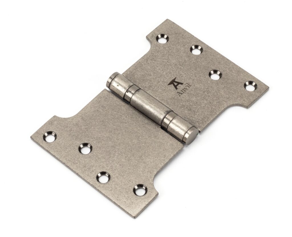 Pewter 4" x 4" x 6" Parliament Hinge (pair) ss 1