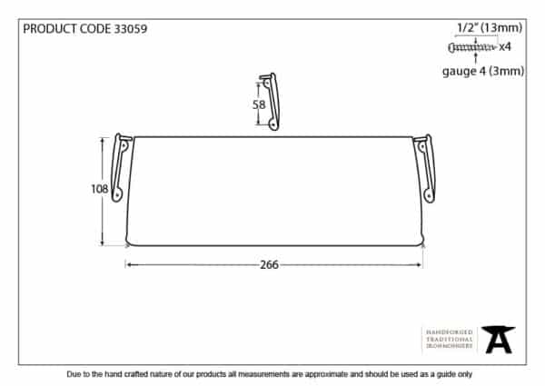 Pewter Small Letter Plate Cover 2