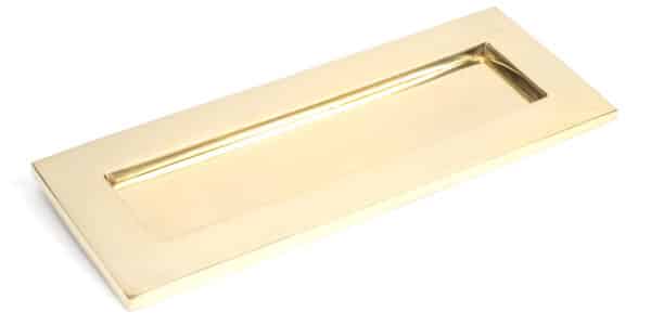 Polished Brass Small Letter Plate 1