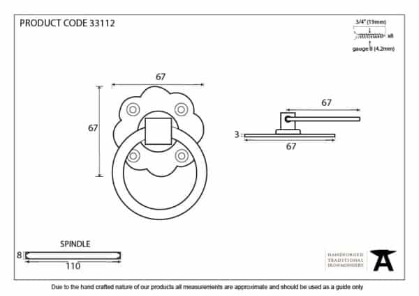 Beeswax Ring Turn Handle Set 2