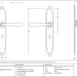 Black Cromwell Lever Lock Set 2