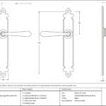 Black Cromwell Lever Latch Set 2