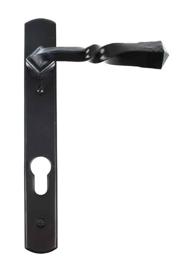 Black Narrow Lever Espag. Lock Set 1