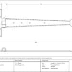 Beeswax 15" Penny End T Hinge (pair) 3