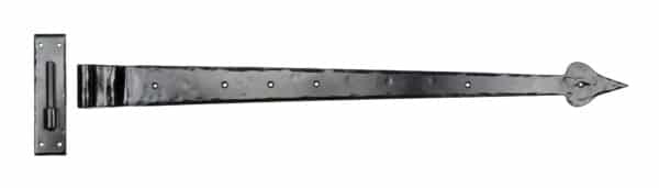 Black 35" Hook & Band Hinge - Cranked (pair) 1