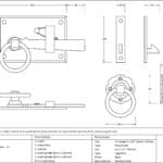 Black Cottage Latch - LH 2