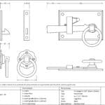 Black Cottage Latch - RH 2