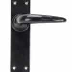 Black Smooth Lever Latch Set 2