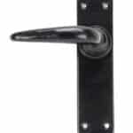Black Smooth Lever Latch Set 1