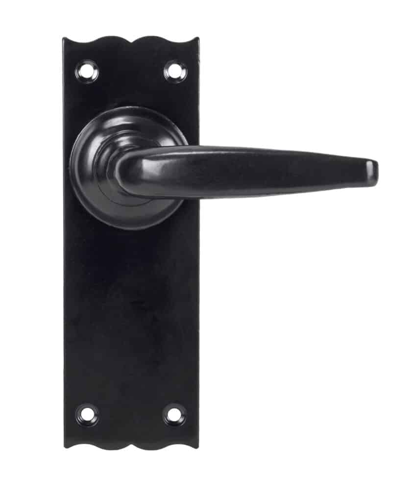 Black Oak Lever Latch Set 1