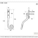 Pewter Large 16mm Monkeytail Espag - RH 3
