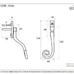 Pewter Large 16mm Monkeytail Espag - LH 3