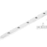 Satin Chrome 12" Peardrop Stay 1
