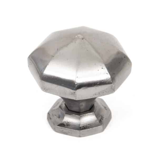 Natural Smooth Octagonal Cabinet Knob - Large 1