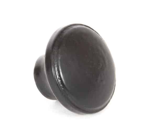 Black Ribbed Cabinet Knob 2