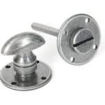 Pewter Round Bathroom Thumbturn 1