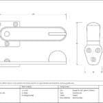 Pewter Privacy Latch Set 3
