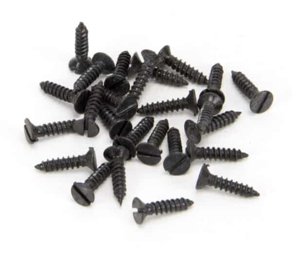 Black 4 x 1/2" Round Head Screws (25) 1