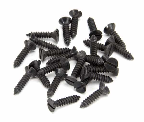 Black 8 x 3/4" Round Head Screws (25) 1