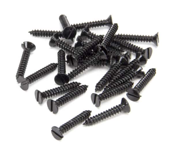 Black 8 x 1" Round Head Screws (25) 1