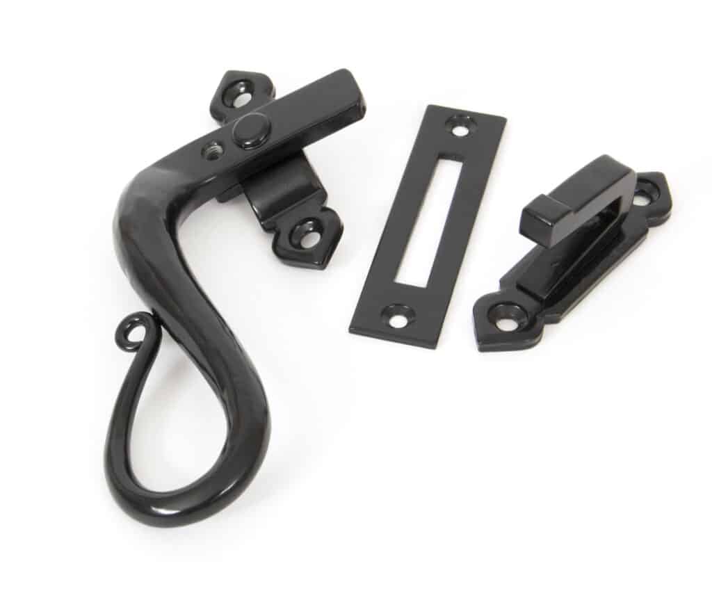 Black Locking Shepherd's Crook Fastener - LH 1