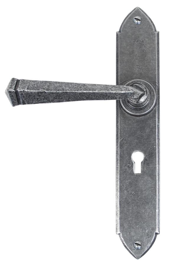 Pewter Gothic Lever Lock Set 1