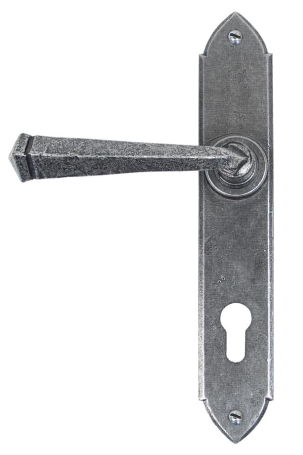 Pewter Gothic Lever Espag. Lock Set 1