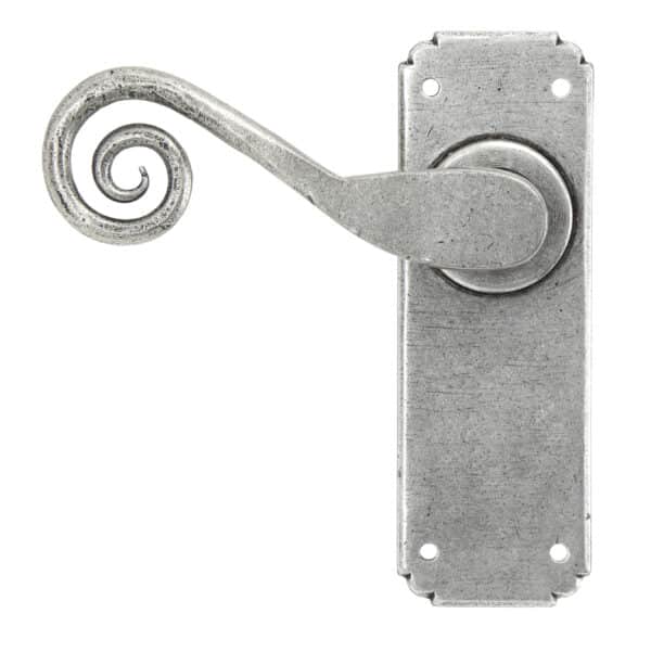 Pewter Monkeytail Lever Latch Set 2