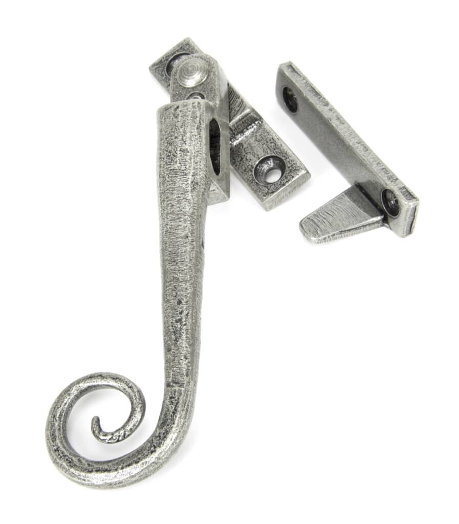 Pewter Locking Night-Vent Monkeytail Fastener - LH 1