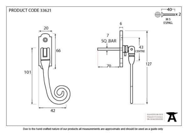 Pewter Monkeytail Espag - RH 2