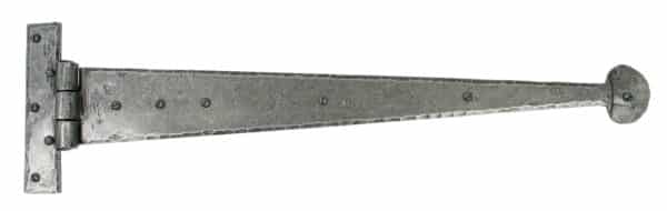 Pewter 22" Penny End T Hinge (pair) 1