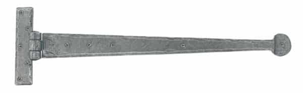 Pewter 18" Penny End T Hinge (pair) 1