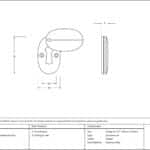 Pewter Oval Escutcheon & Cover 2