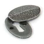 Pewter Oval Escutcheon & Cover 1