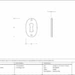 Pewter Oval Escutcheon 2