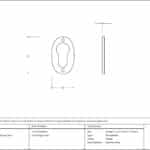 Pewter Oval Euro Escutcheon 2