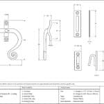 Pewter Locking Monkeytail Fastener - RH 2
