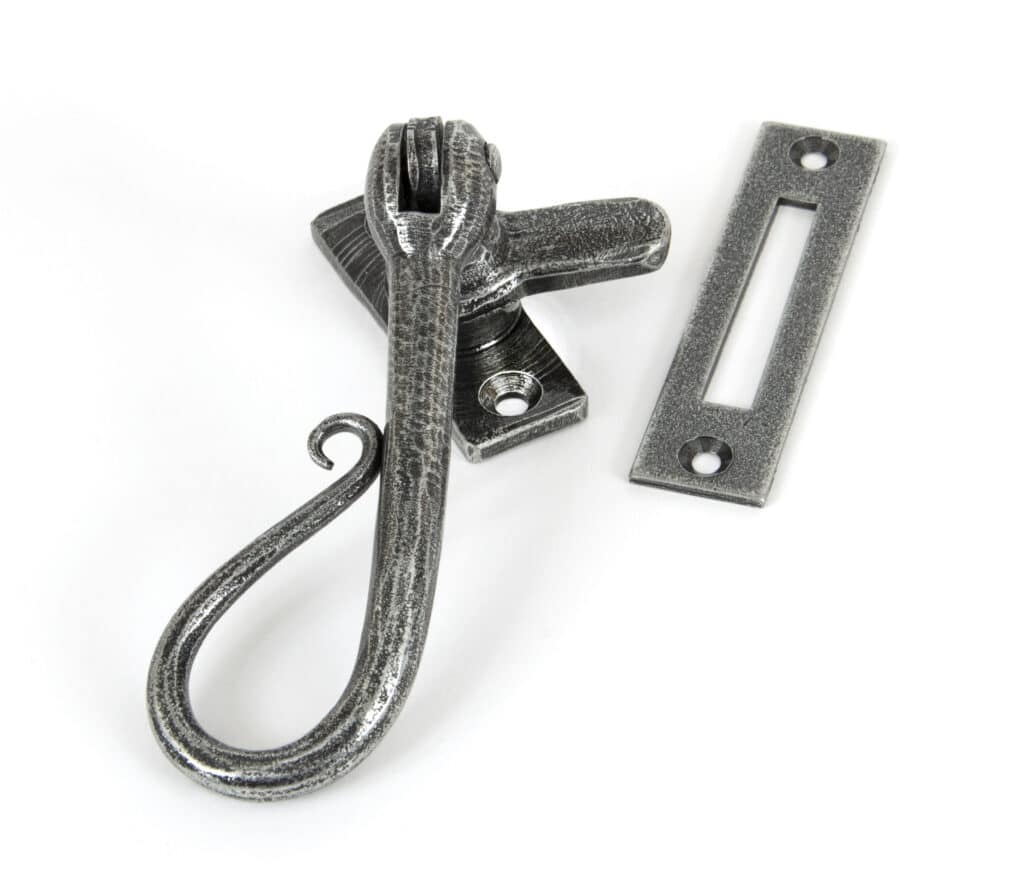 Pewter Shepherd's Crook Fastener 1