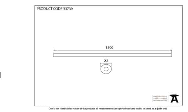 Pewter 1.5m Curtain Pole 2